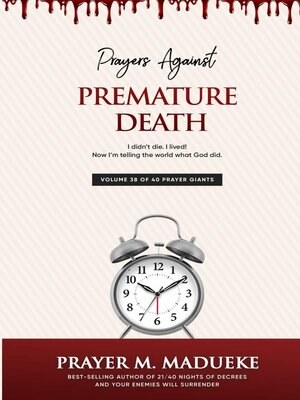 cover image of Prayers Against Premature Death